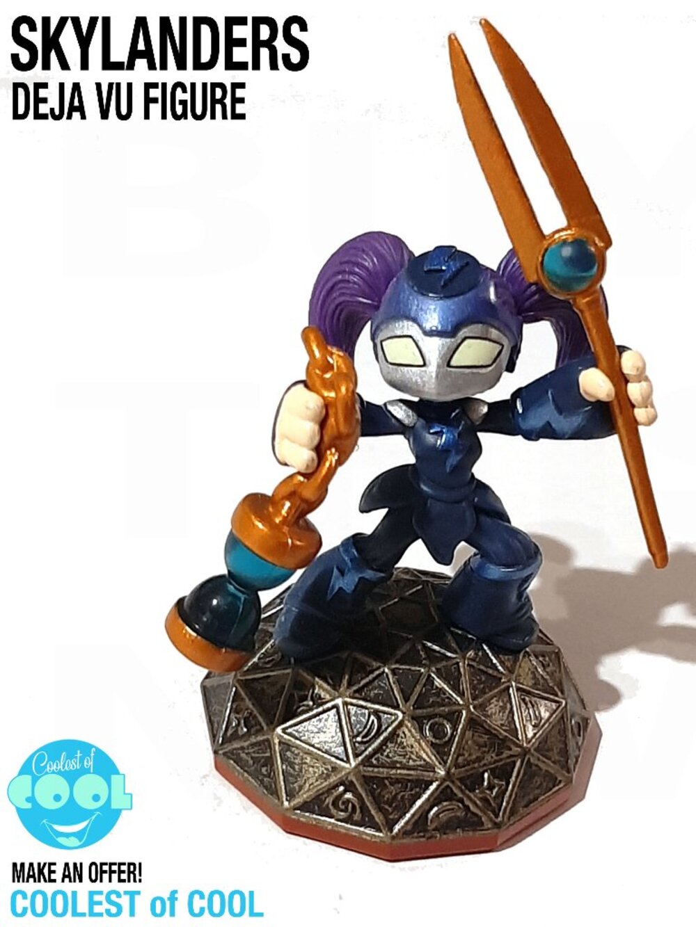 Skylanders Deja Vu loose figure Magic Element Model 87195888 Orange Base good